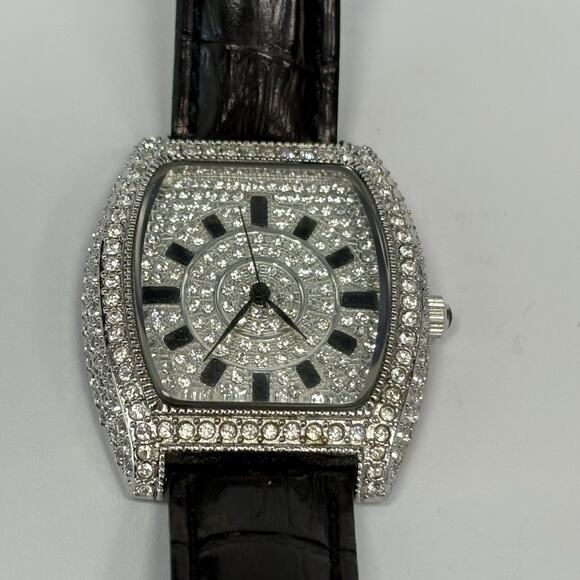 ADRIENNE COUTURE COLLECTION LIMITED 2457/5000 PAVE SWAROVSKI CRYSTAL WATCH Swiss - Picture 10 of 12